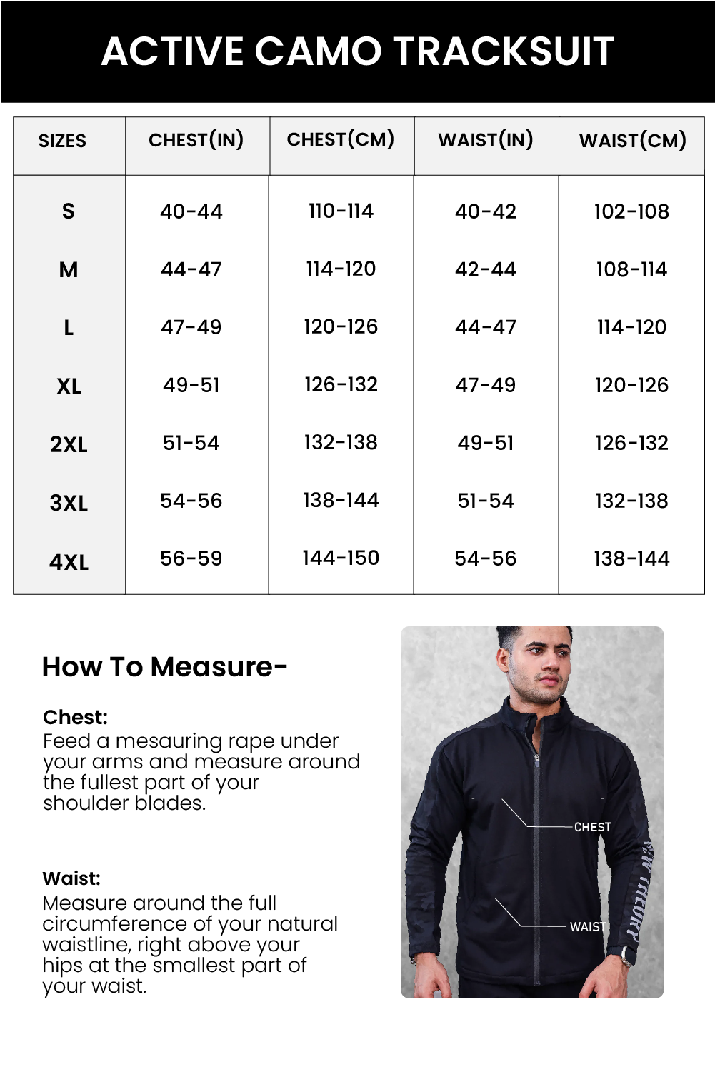 Camo Performance Jacket- Black