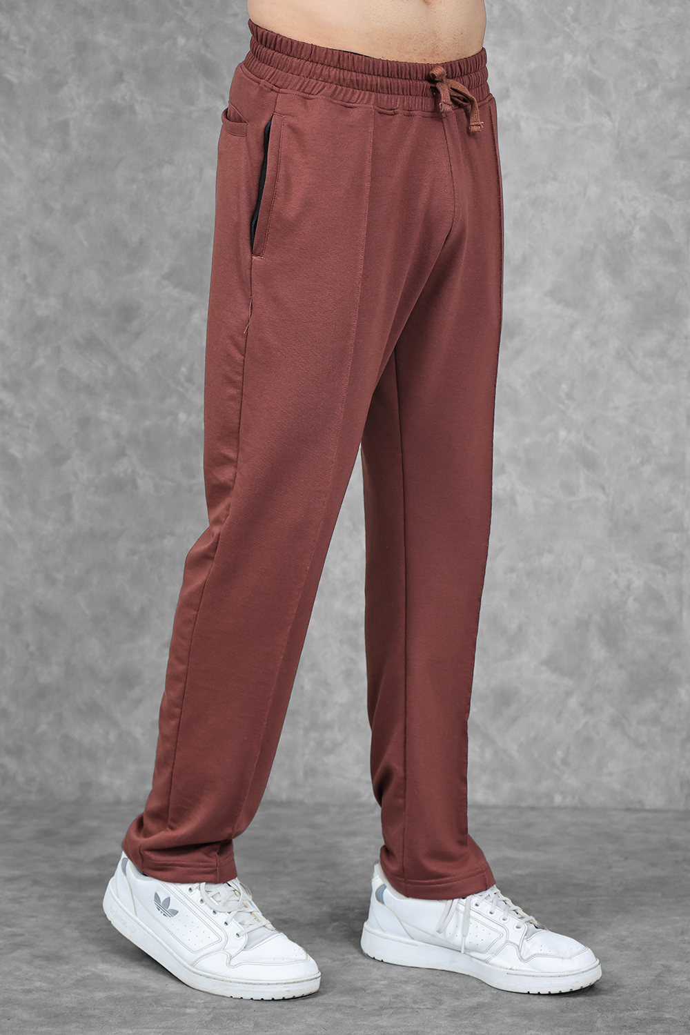 Studio Straight Fit Jogger- Chocolate Brown