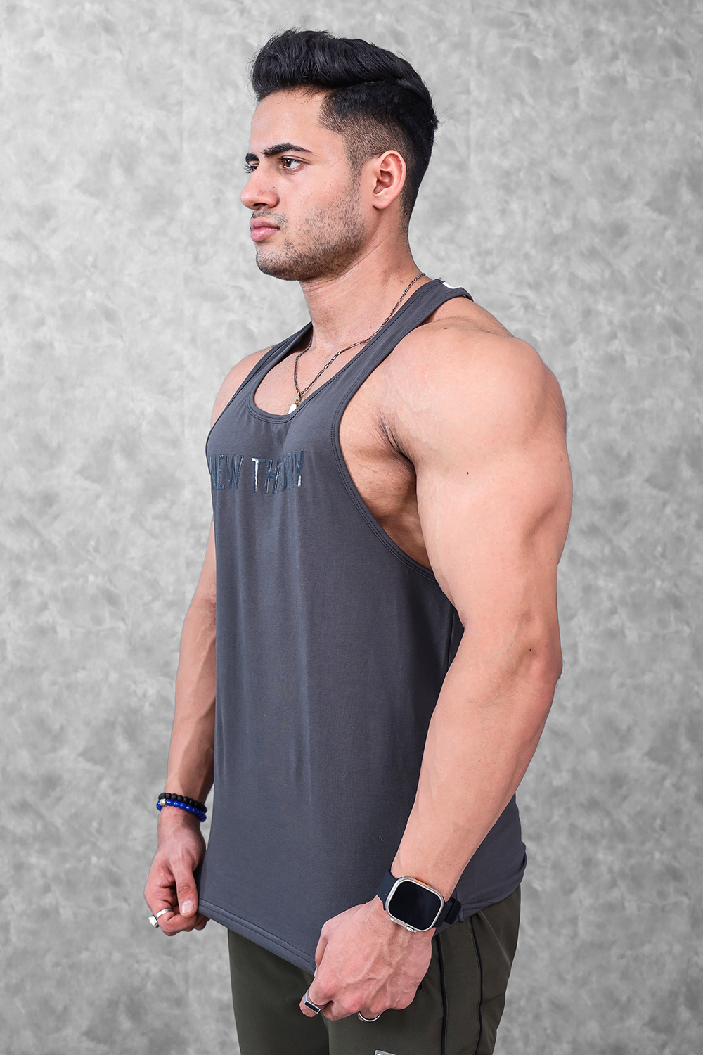 Buy Alpha Gym Stringer White for Men Online Best Price in India New Theory