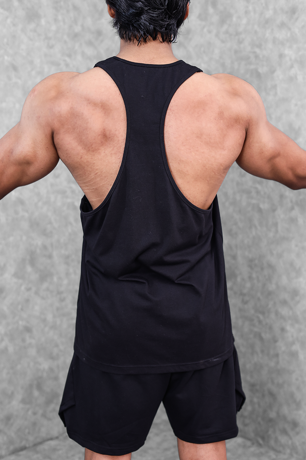 Active Gym Stringer & Shorts set- Black