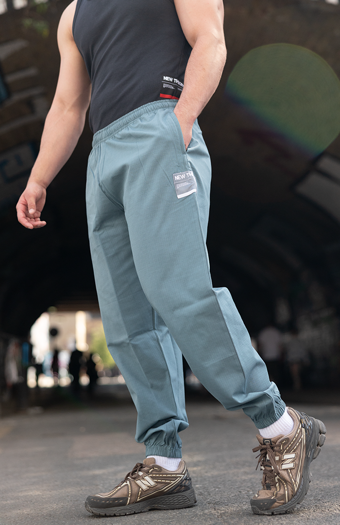 NT001 Cotton Pants Lead Blue