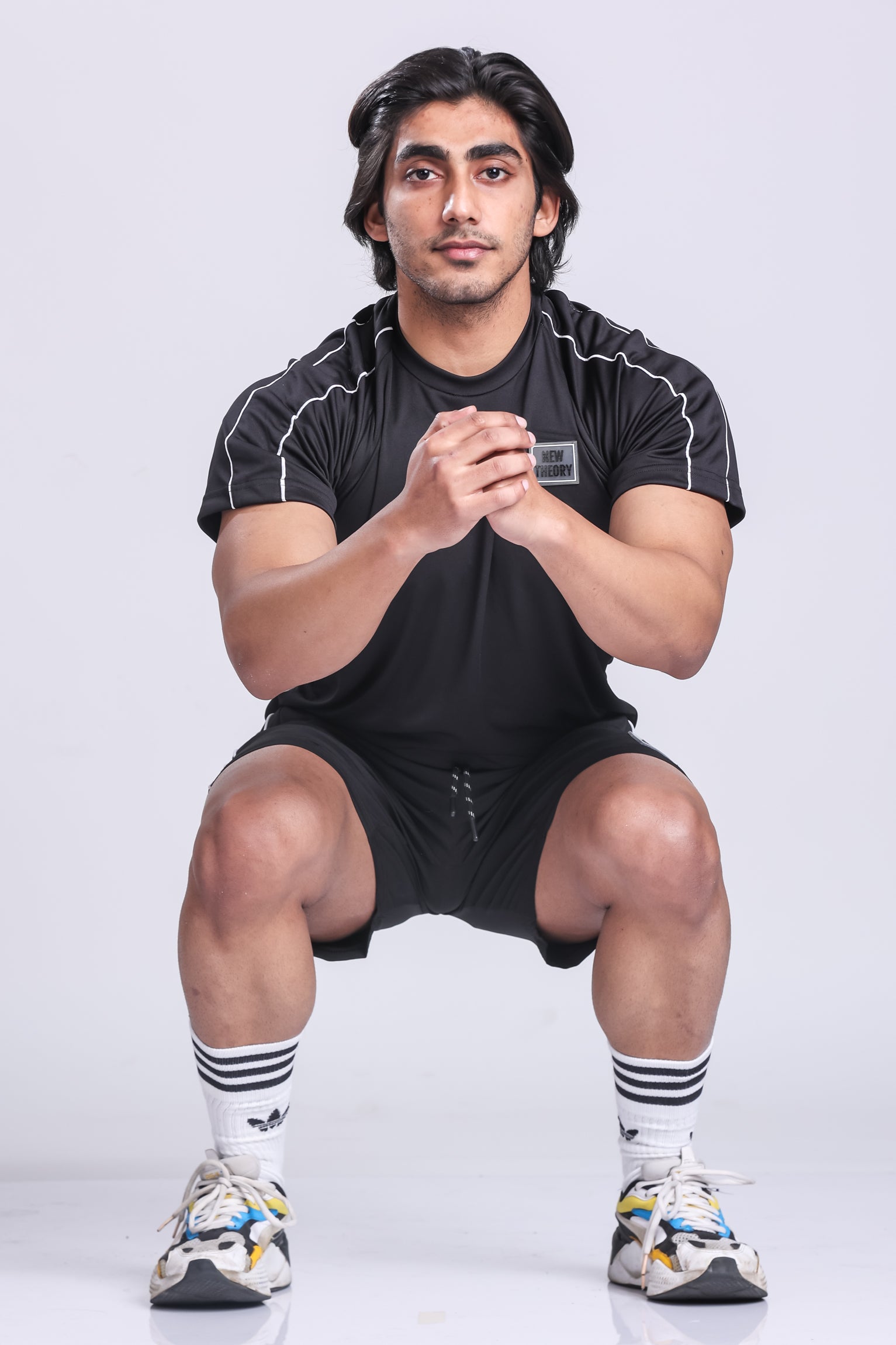 Essential Performance T-shirt & Shorts Set- Black