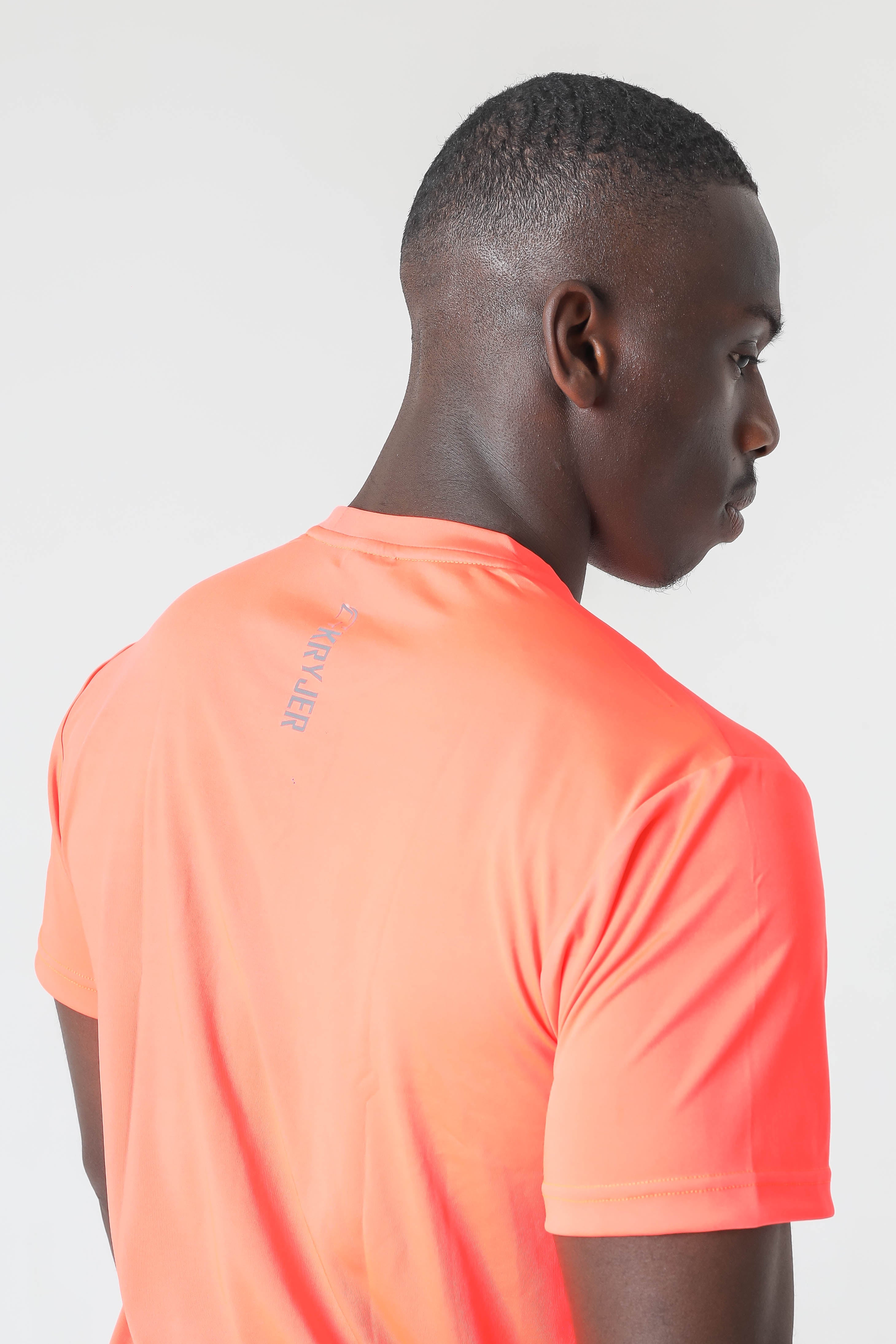 Kryjer X NTC Essential Range Half T-Shirt - Neon Orange