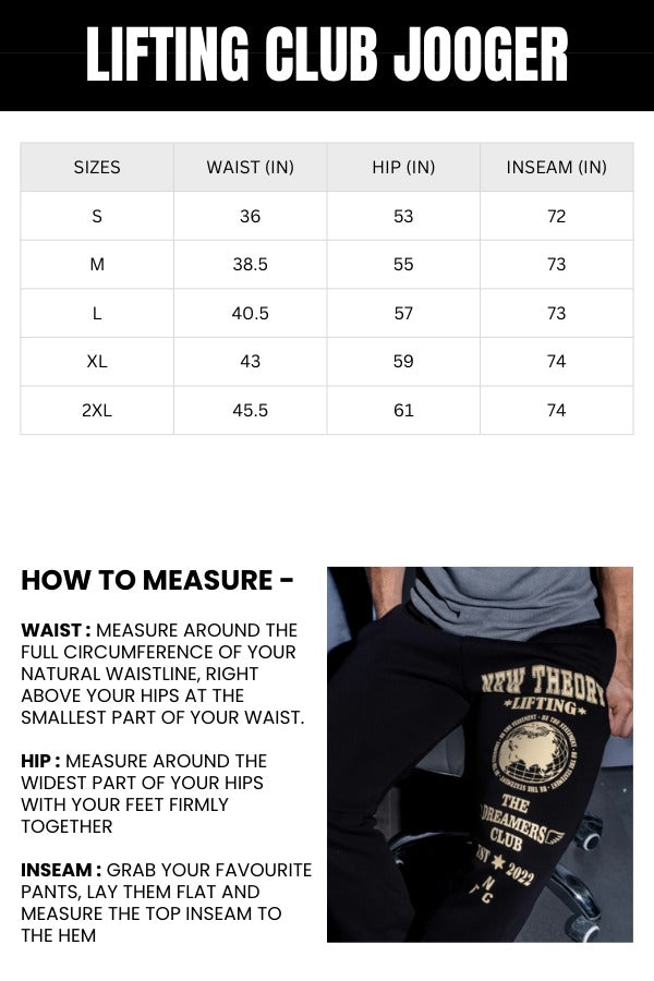 Lifting Club Jogger - Black