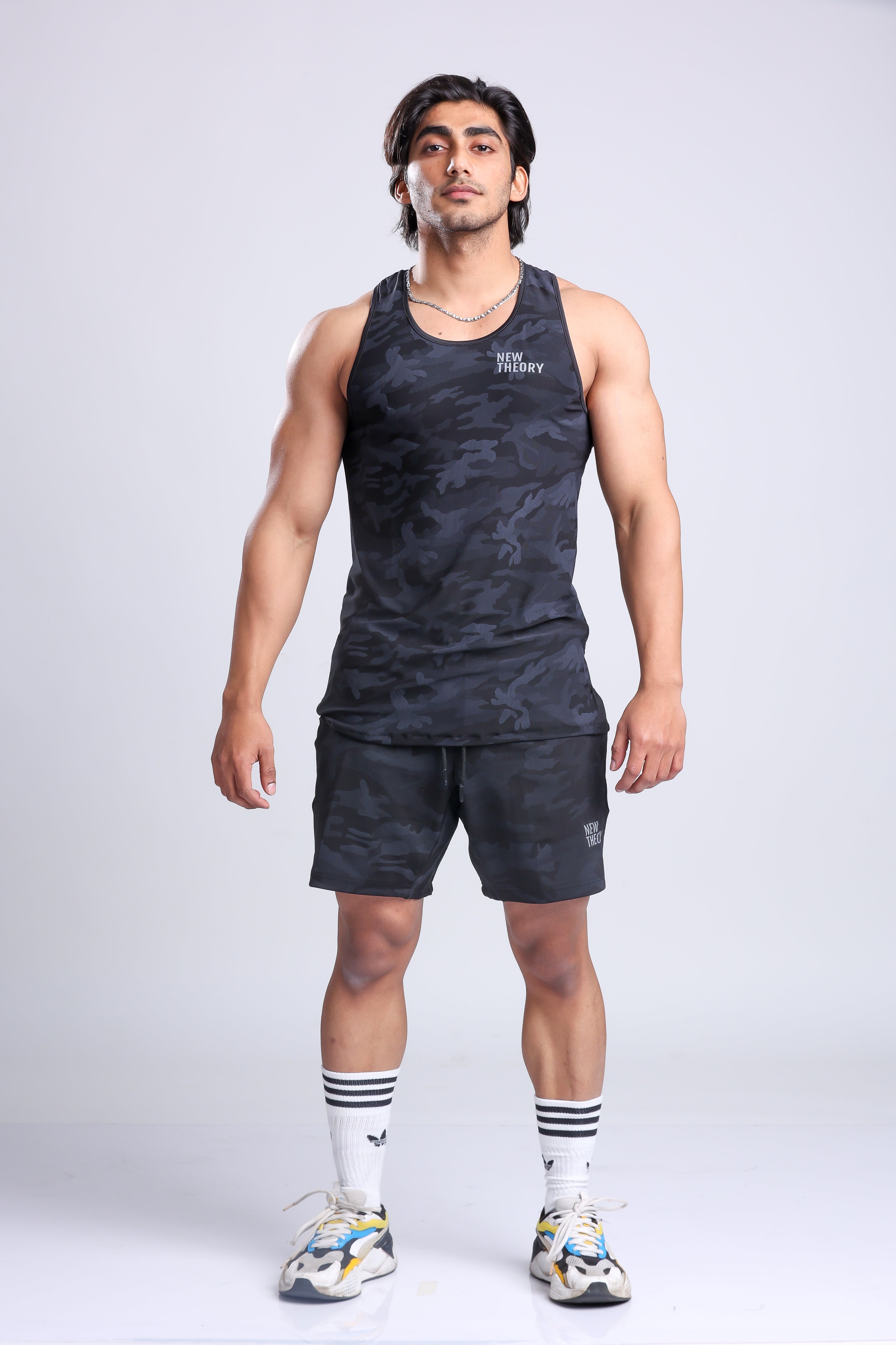 Camo performance Vest & Shorts set