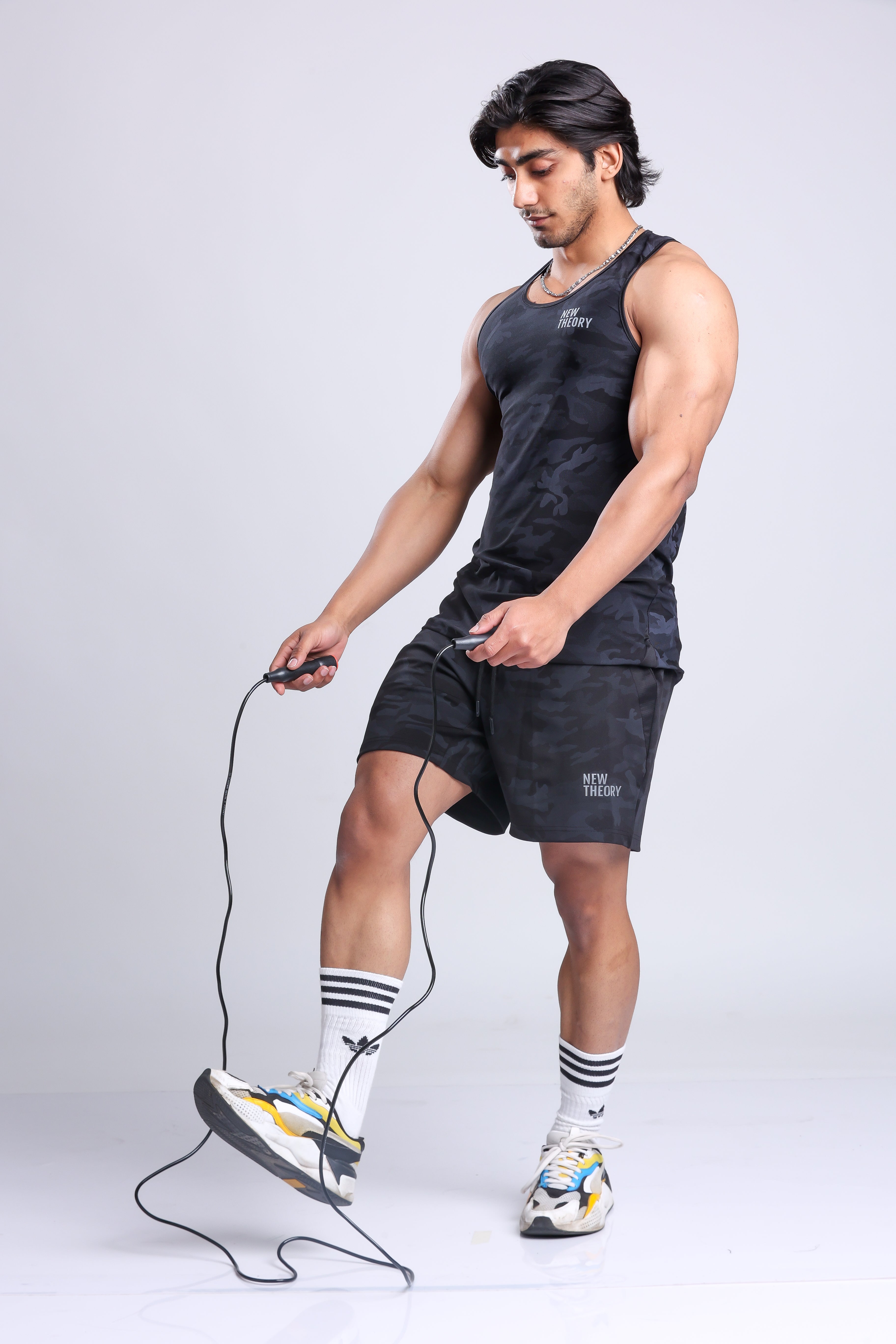 Camo performance Vest & Shorts set