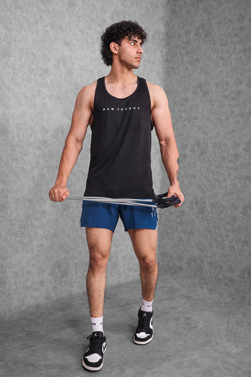 Buy Black Gym Vest for Men Online - New Theory Clothing