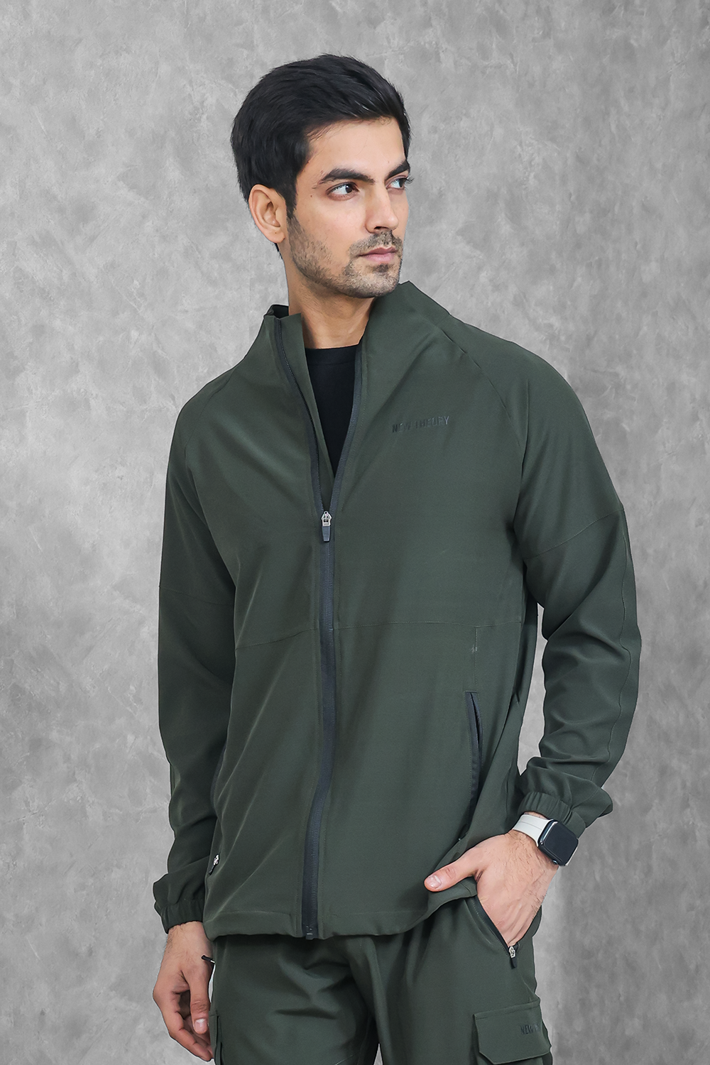 Impact Woven Track Top - Olive