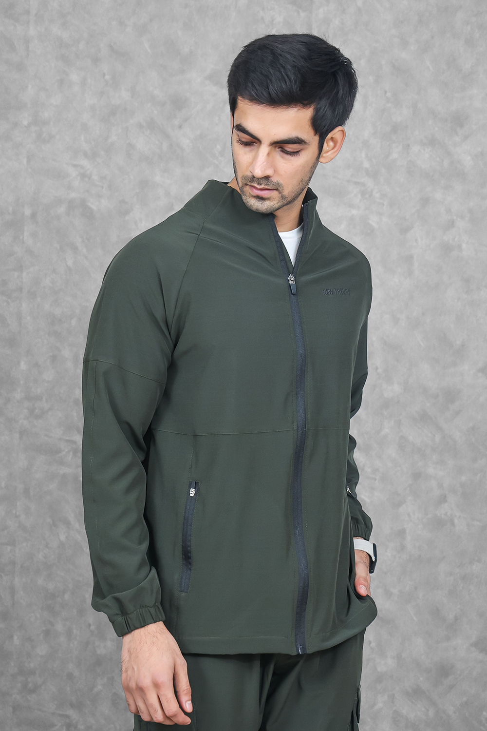 Impact Woven Track Top - Olive
