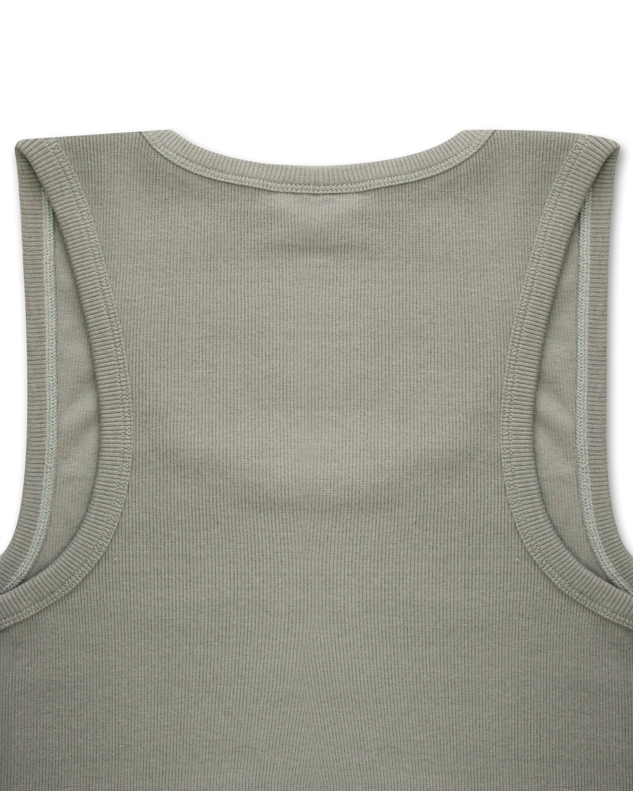 NT001 Ribbed Tank Beige