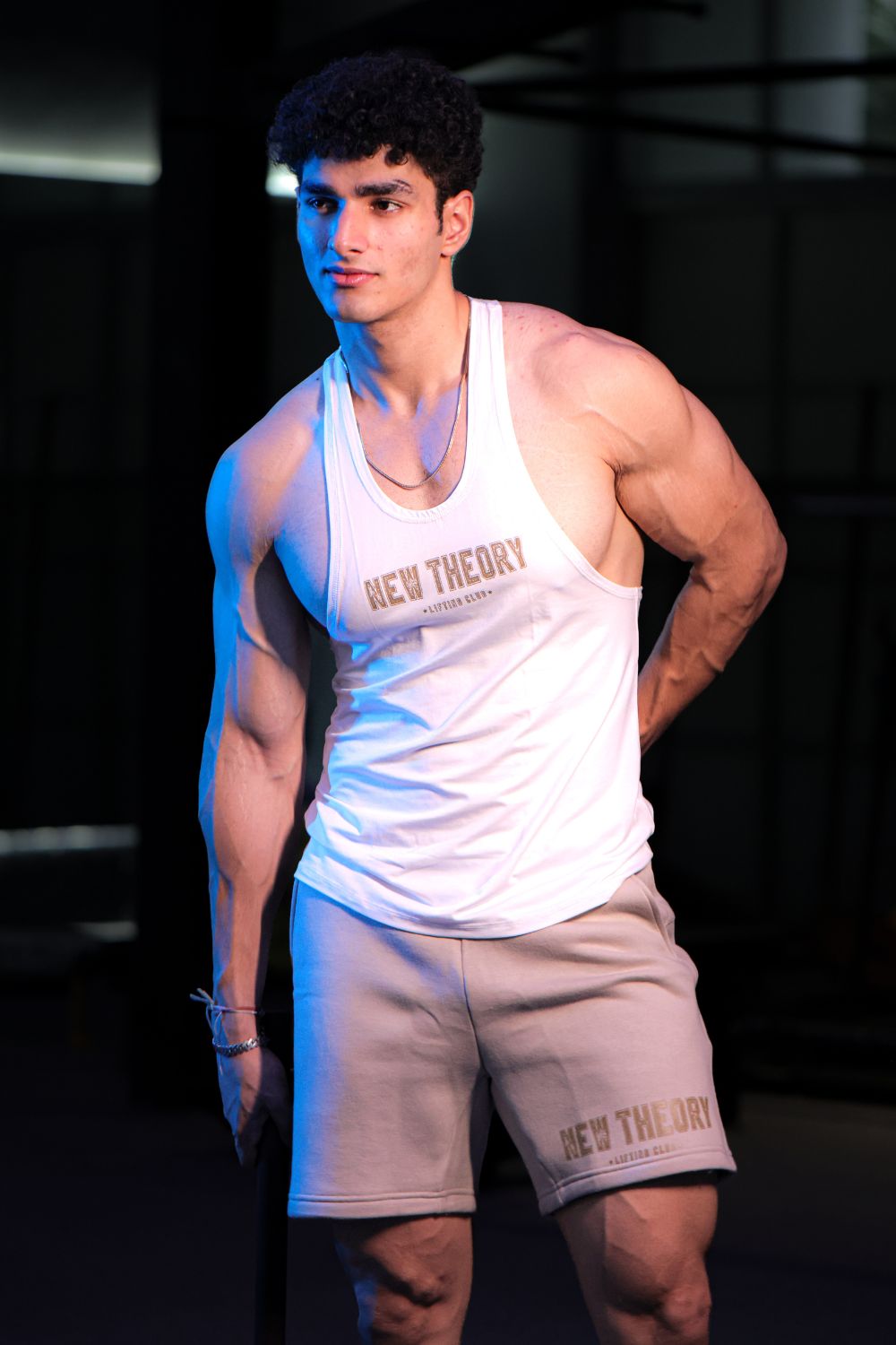 Lifting Club Shorts & Stringer White