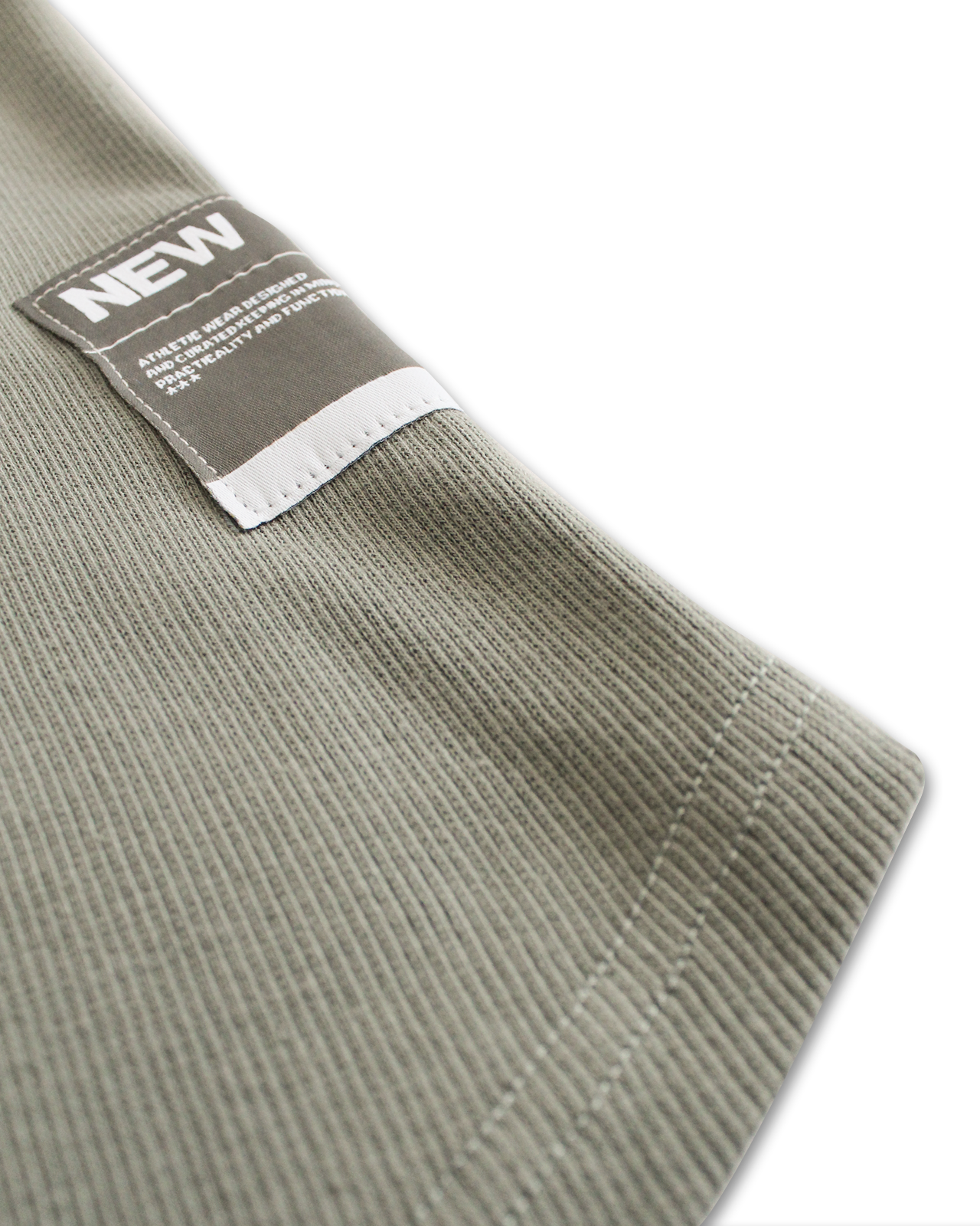NT001 Ribbed Tank Beige