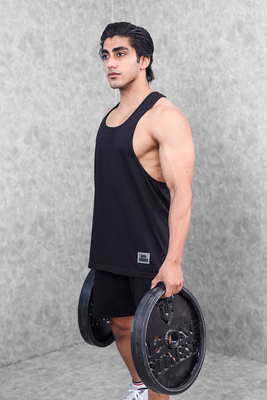 Active Gym Stringer & Shorts set- Black
