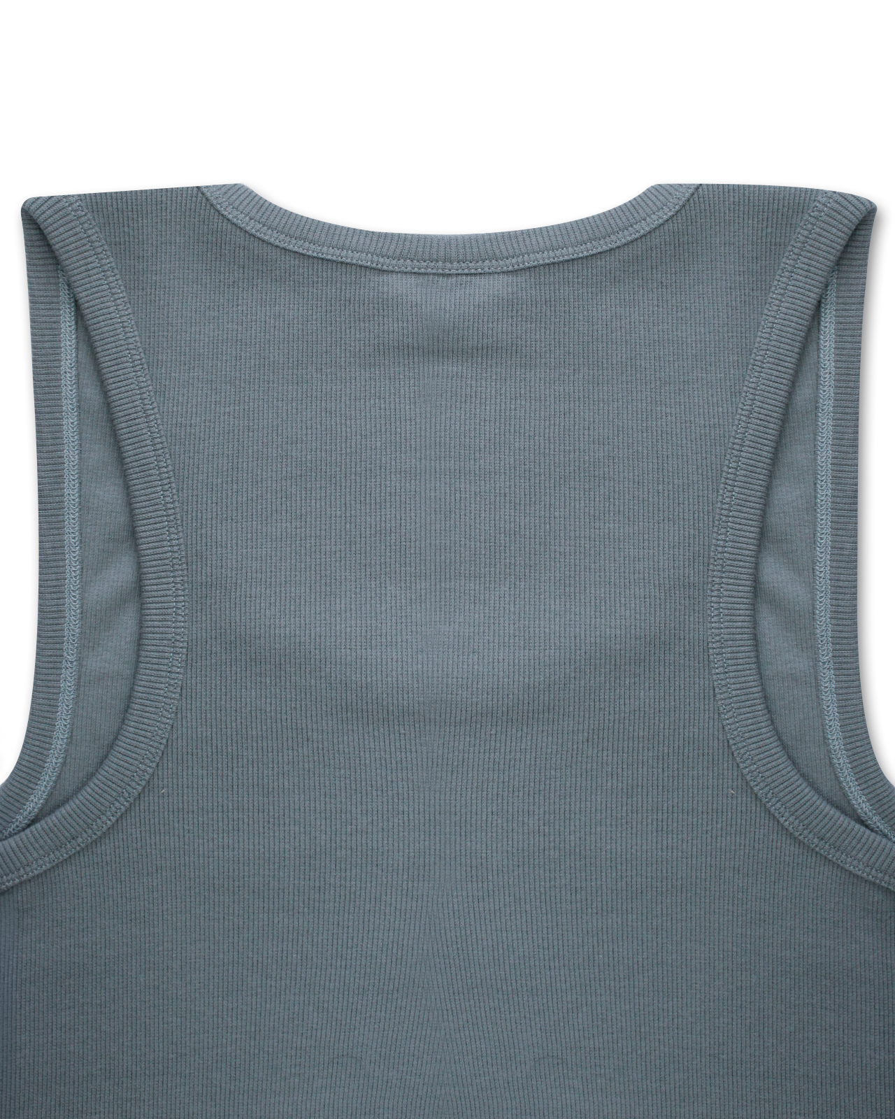 NT001 Ribbed Tank Lead Blue