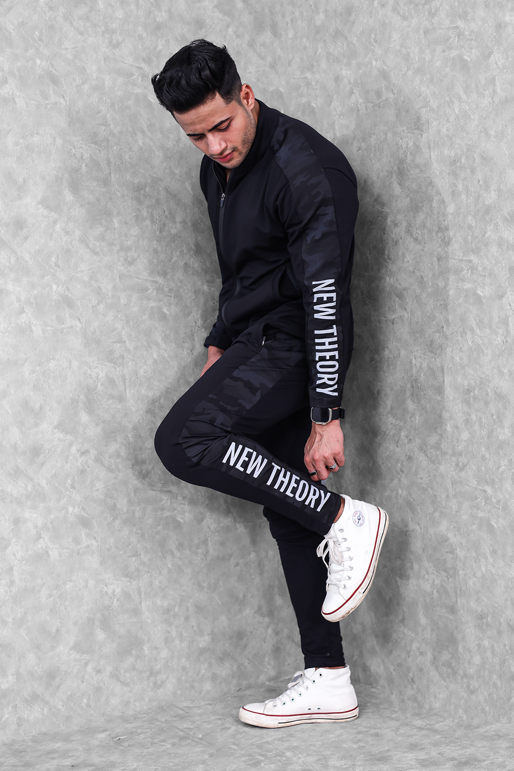 Black camo tracksuit outlet