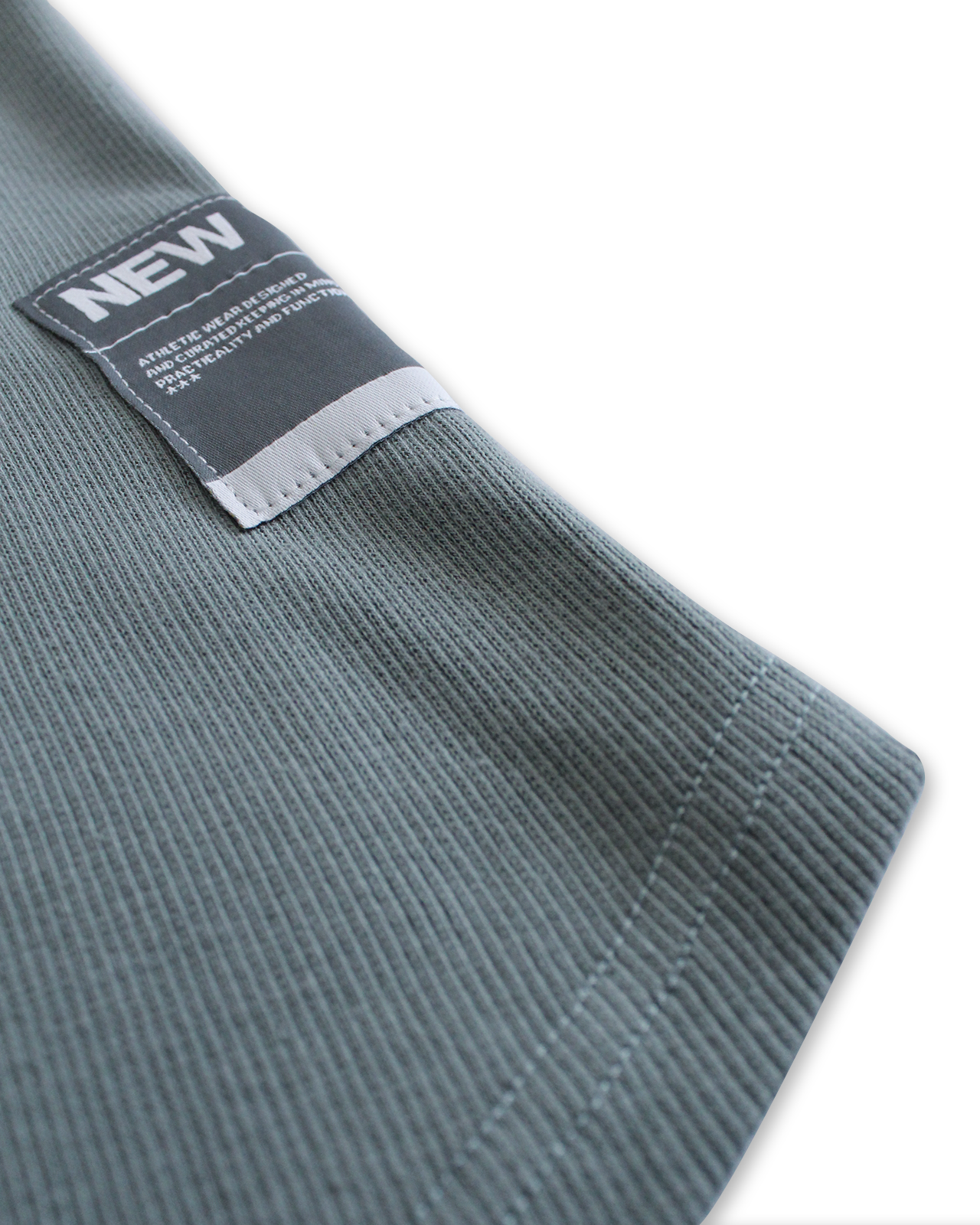NT001 Ribbed Tank Lead Blue