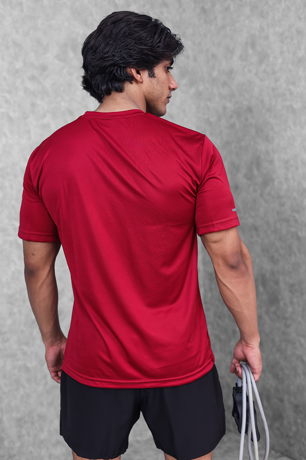 Basic Dry-Fit T-shirt- Red