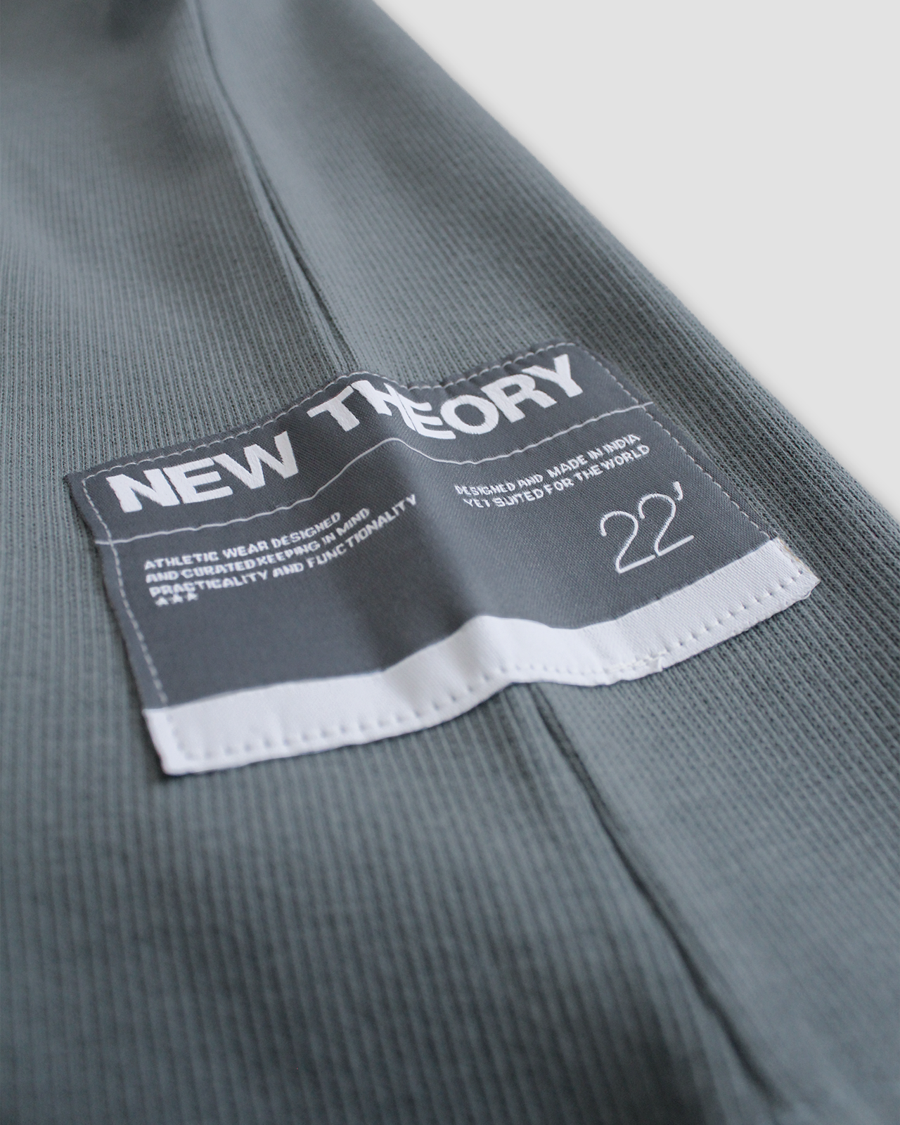 NT001 Ribbed Tank Lead Blue
