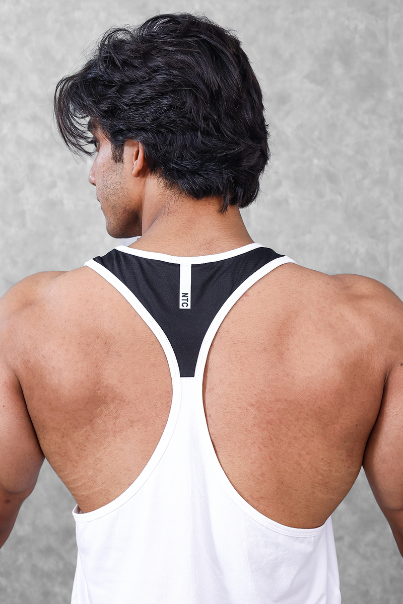 Buy Alpha Gym Stringer - White for Men Online @Best Price in India: New ...