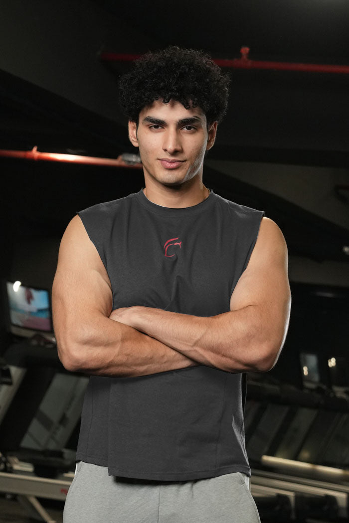 Legacy Cut Off Tank - Grey