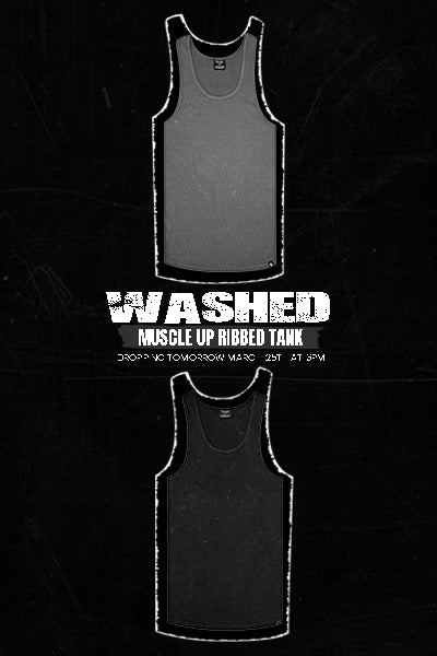 Washed Muscle-Up Ribbed Tank 2pk