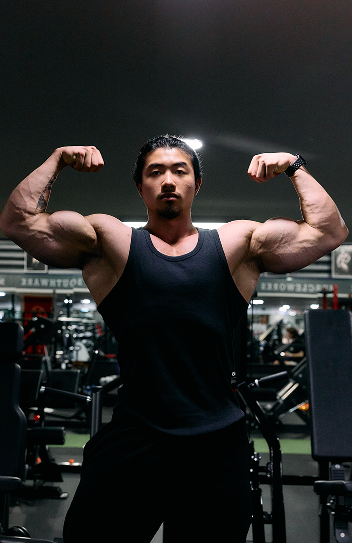 NT001 Ribbed Tank Black