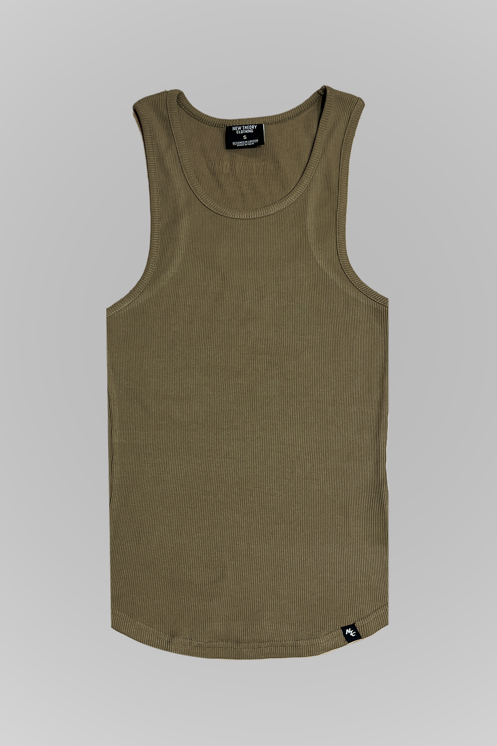 Muscle-Up Ribbed Tank - Beige
