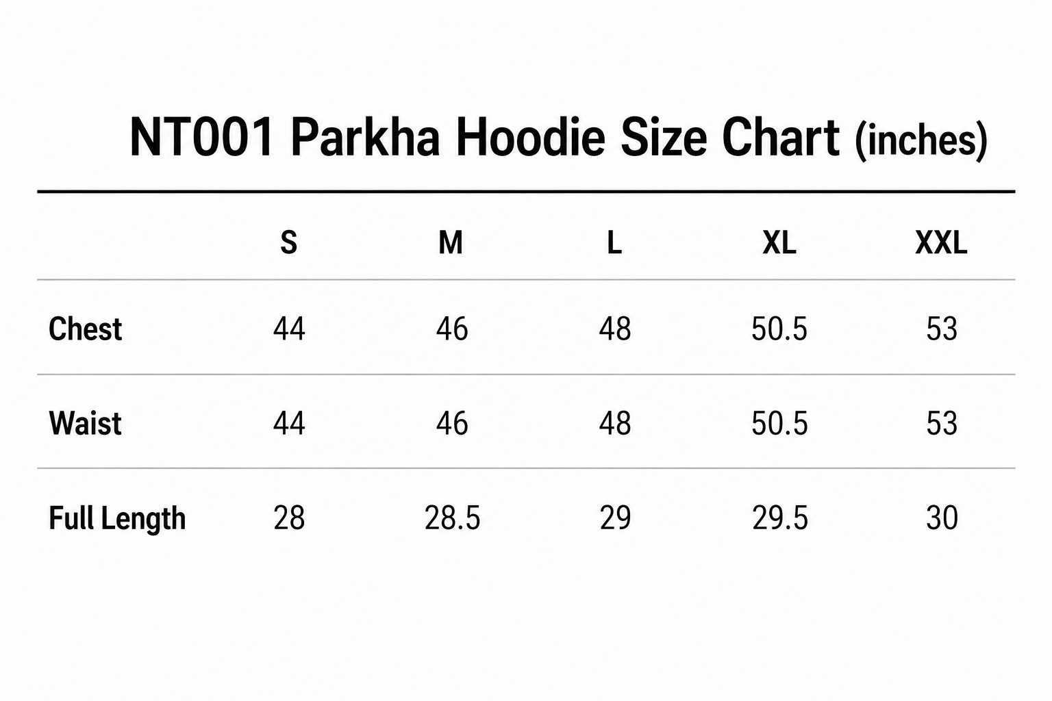 NT001 Parkha Hoodie Black
