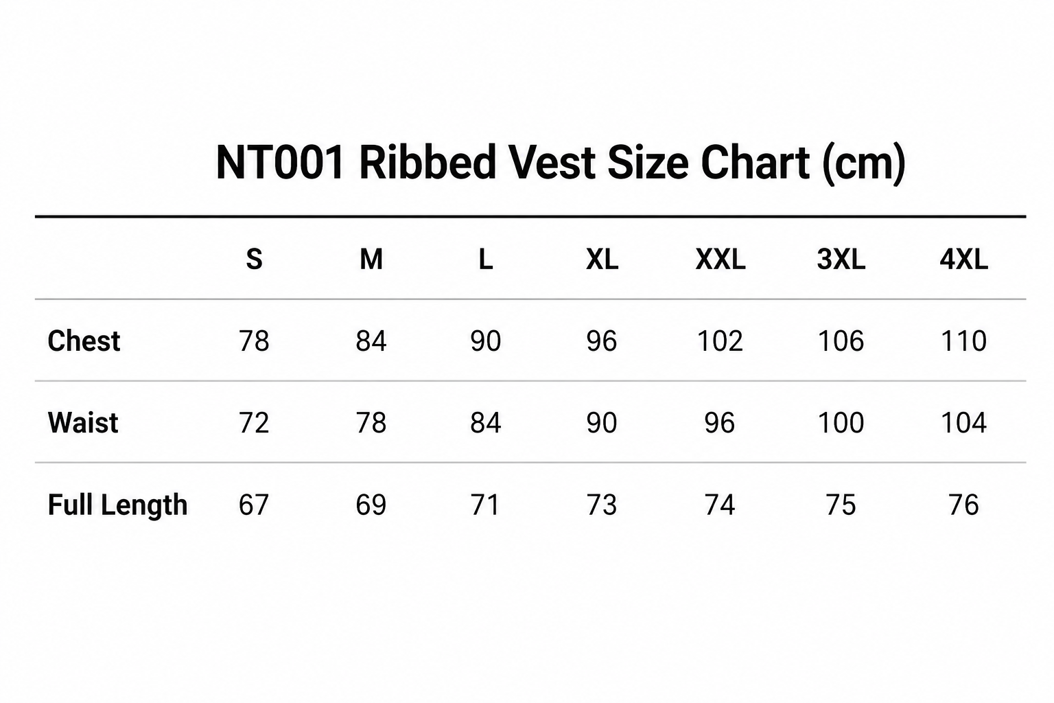 NT001 Ribbed Tank 5pk