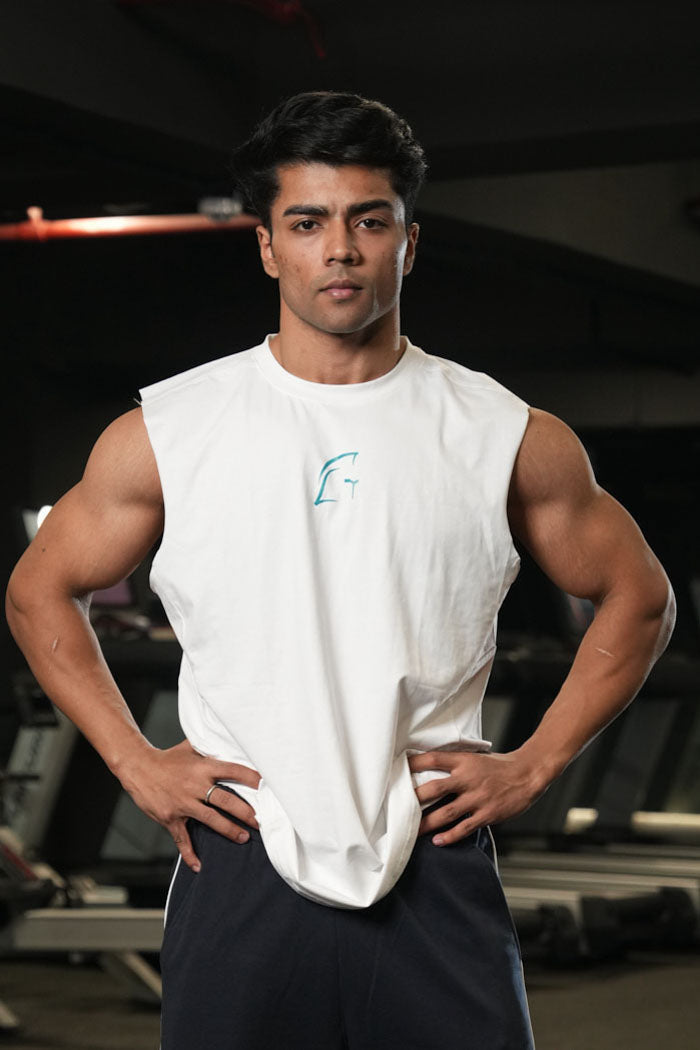 Legacy Cut Off Tank - White