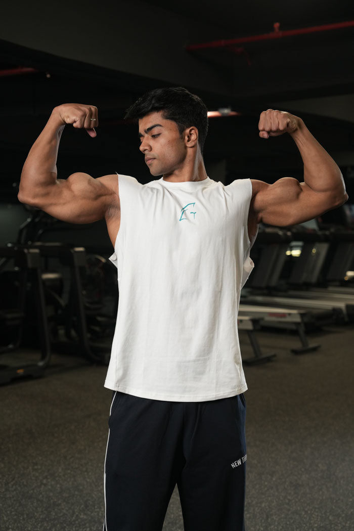 Legacy Cut Off Tank - White