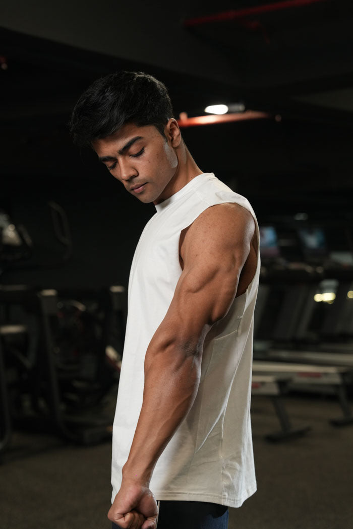 Legacy Cut Off Tank - White