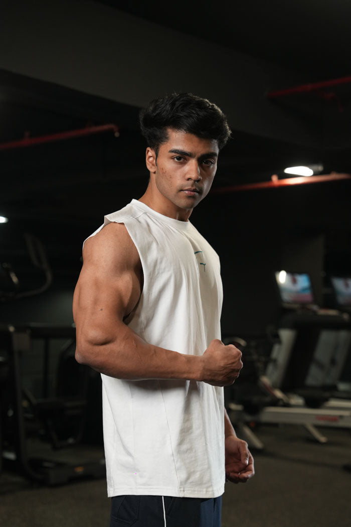 Legacy Cut Off Tank - White