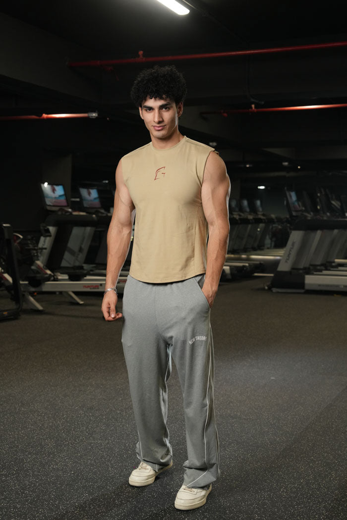 Legacy Cut Off Tank - Beige