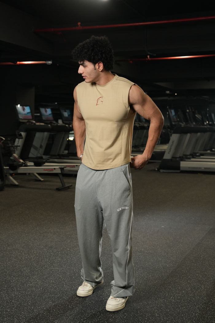 Legacy Cut Off Tank - Beige