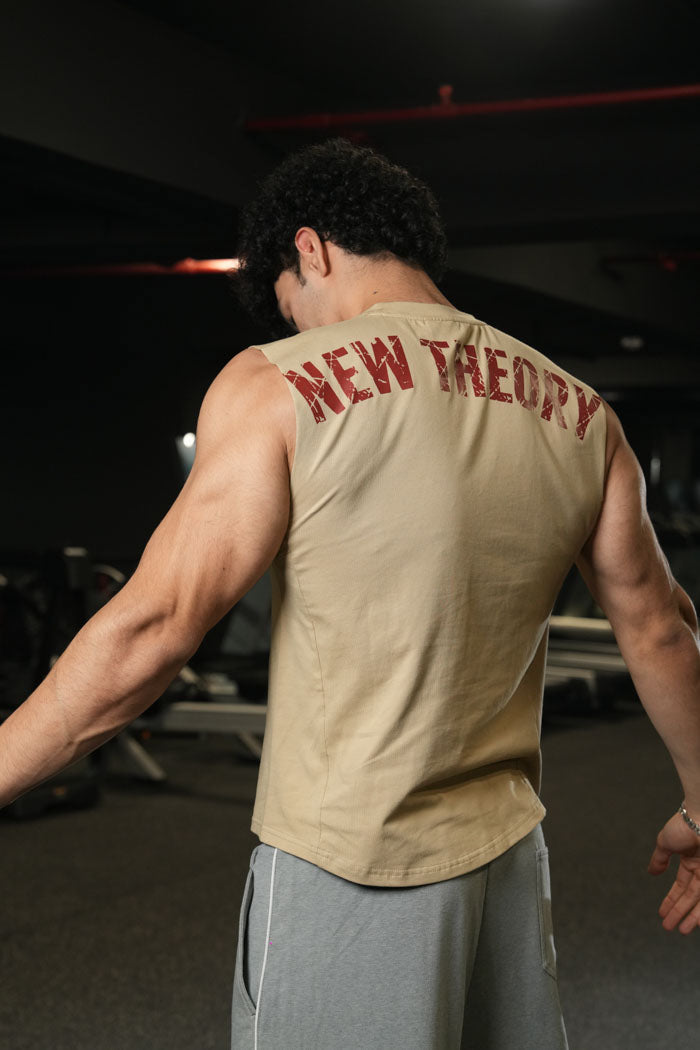 Legacy Cut Off Tank - Beige