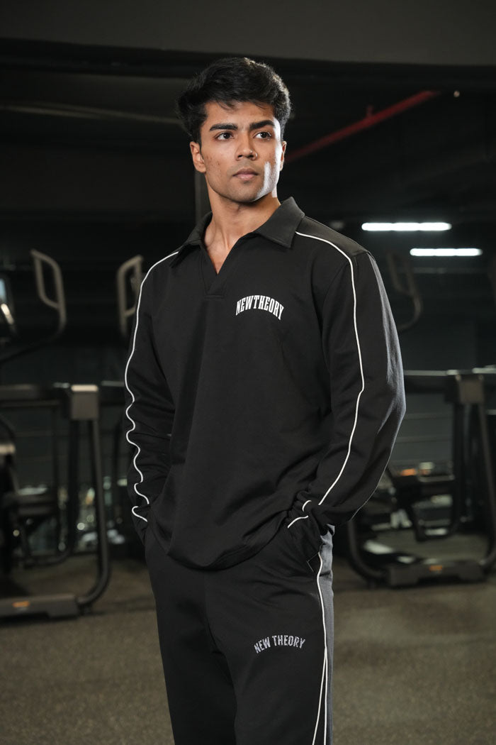 Legacy Full Sleeve Polo - Black