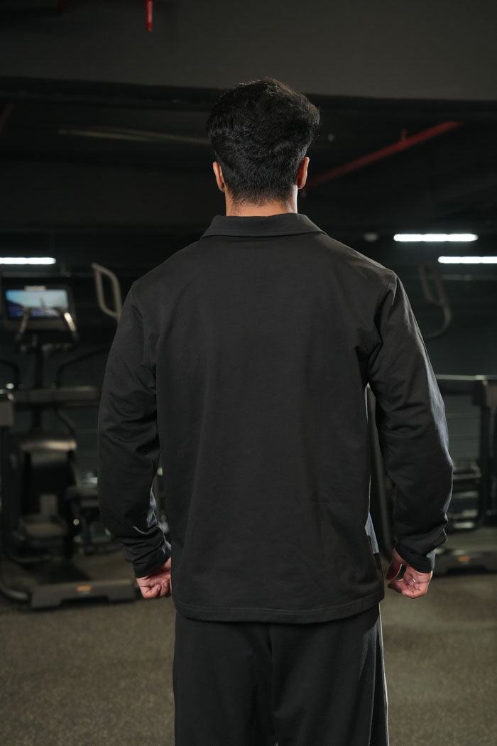Legacy Full Sleeve Polo - Black