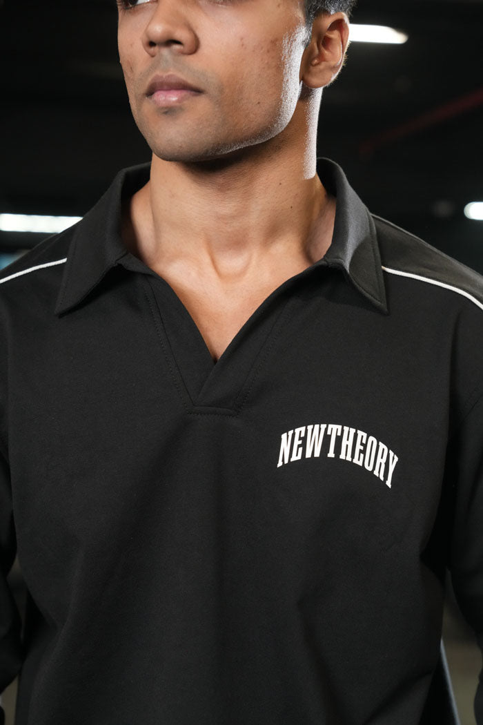 Legacy Full Sleeve Polo - Black