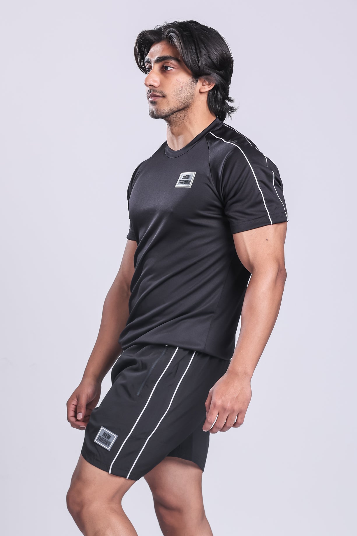 Essential Performance T-shirt & Shorts Set- Black