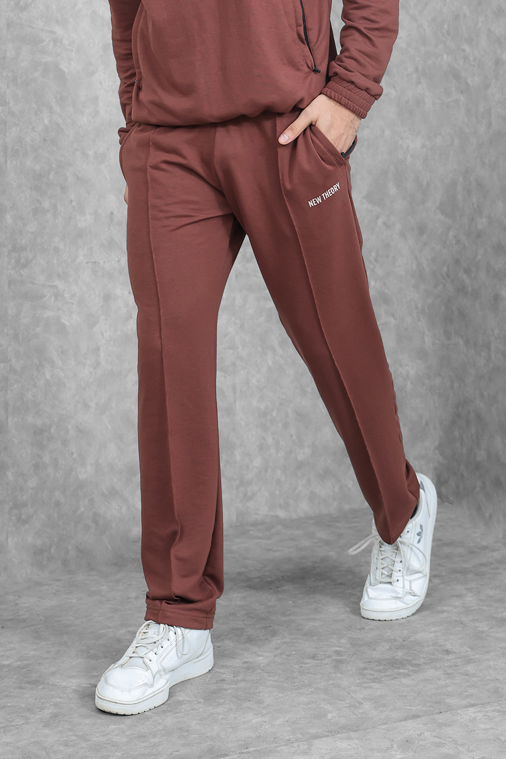 Studio Straight Fit Jogger- Chocolate Brown
