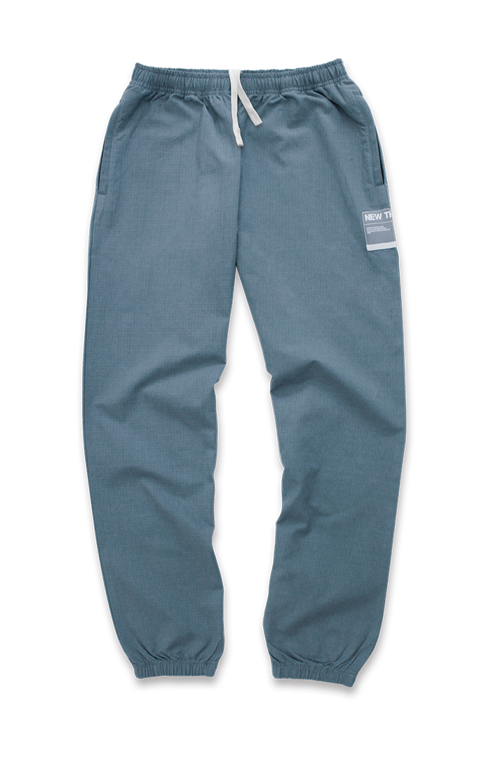 NT001 Cotton Pants Lead Blue