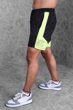 Block Training Shorts- Neon Green