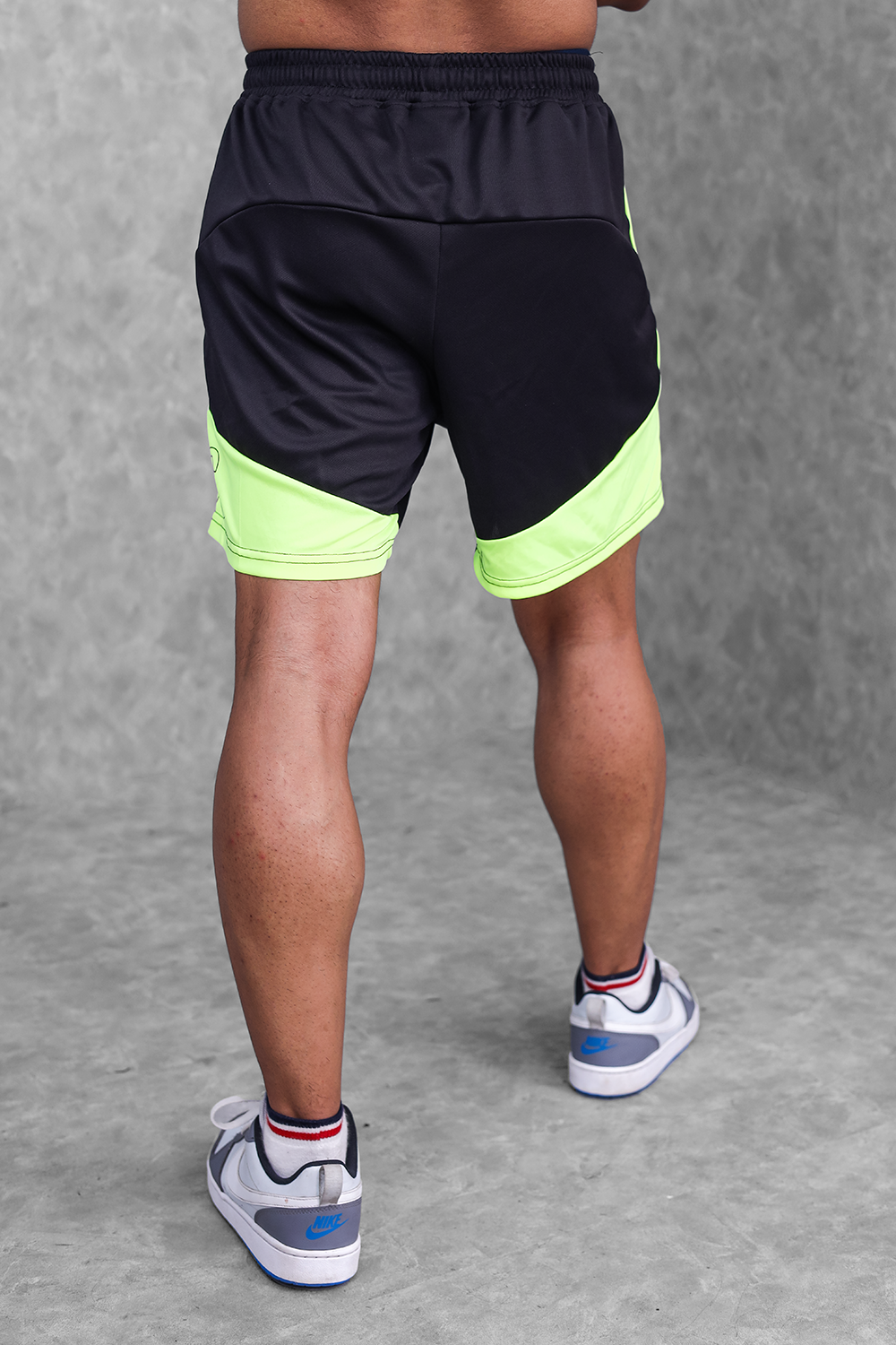 Block Training Shorts- Neon Green