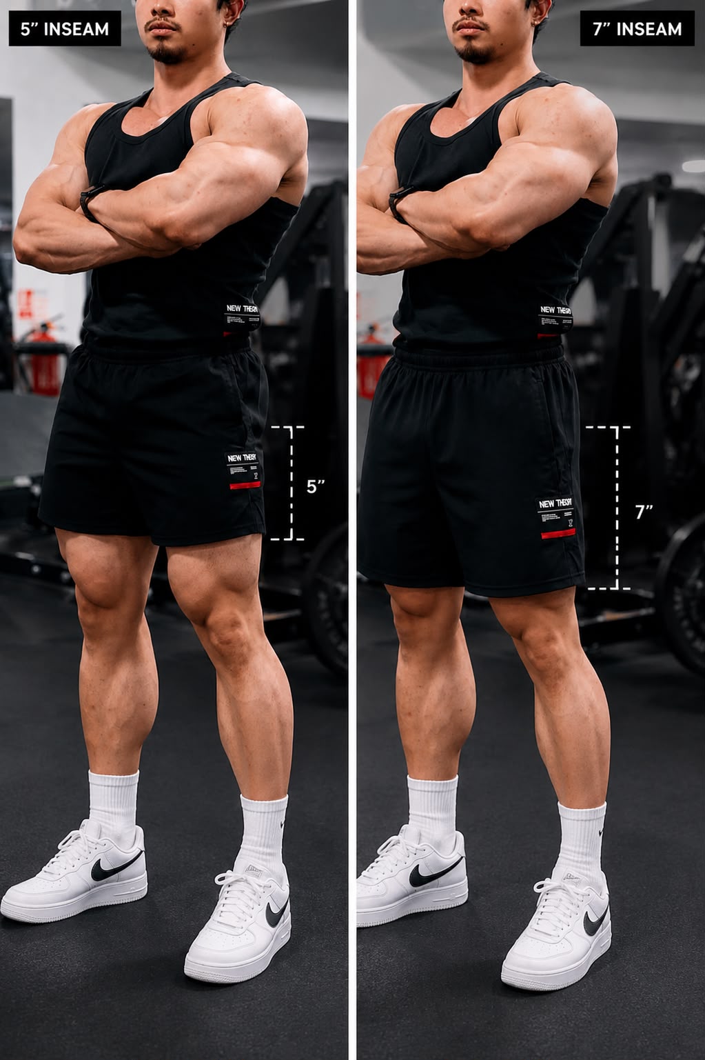 NT001 100% Cotton Shorts 5' inch 5pk