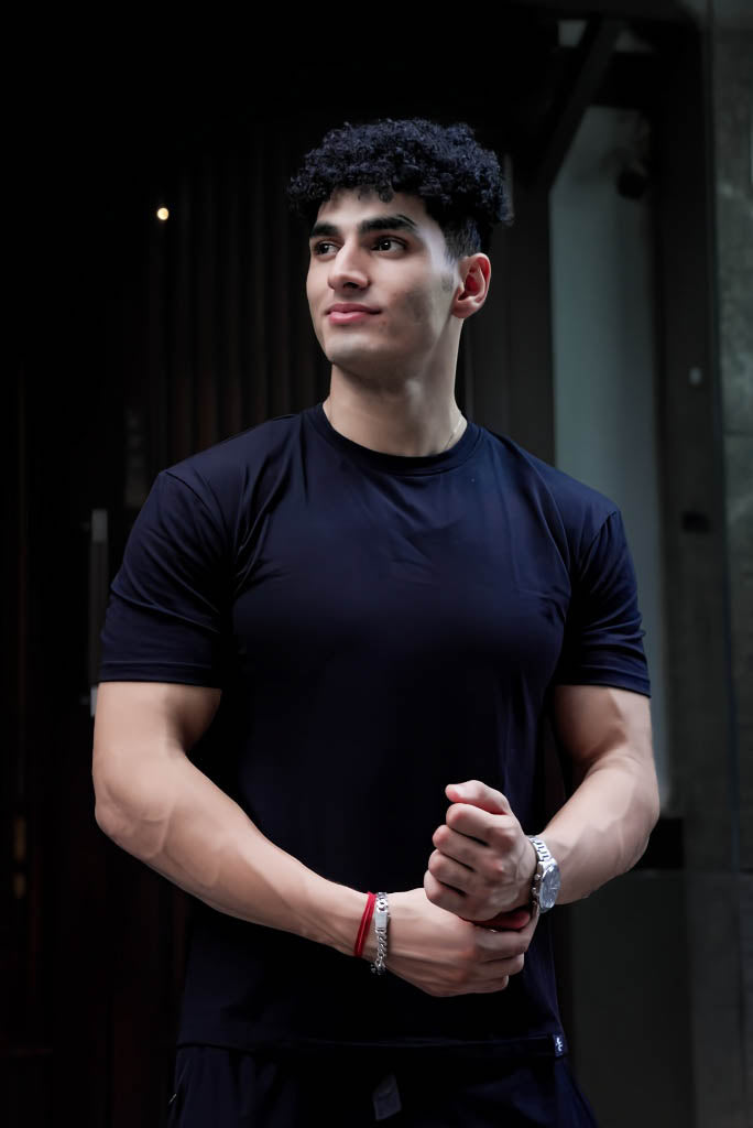 Carbon Straight Leg Pant - Black + Alpha T-shirt - Black