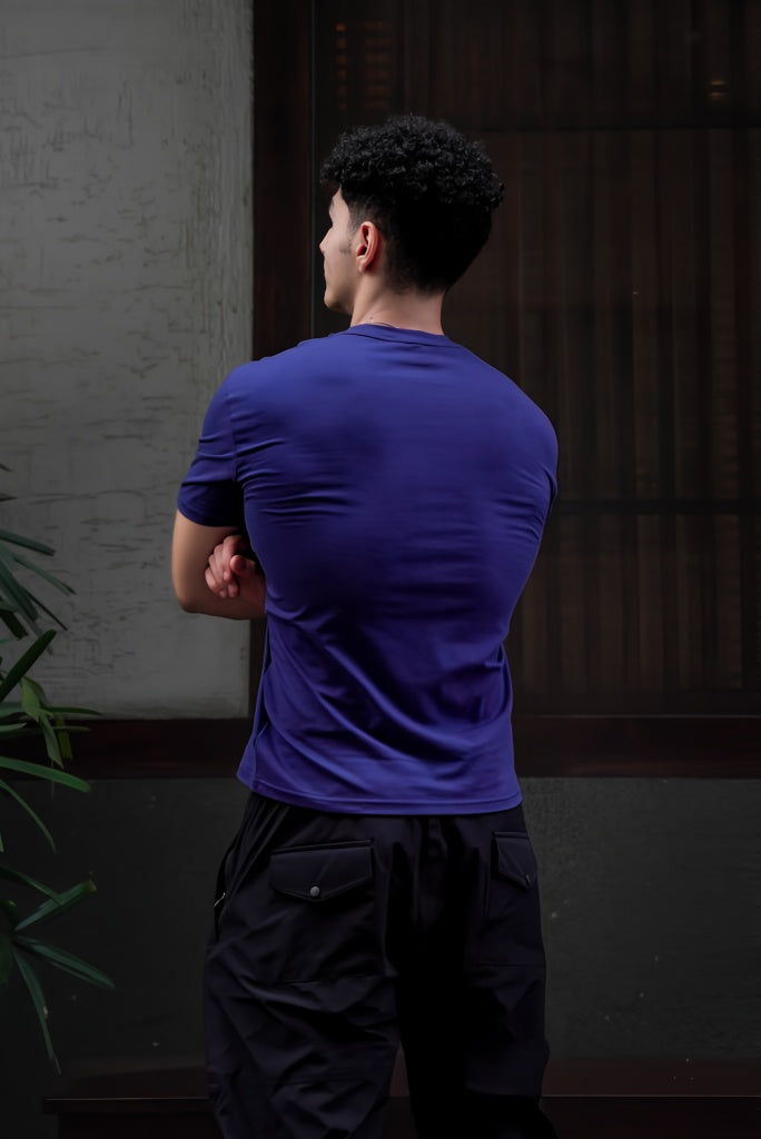 Carbon Straight Leg Pant - Black + Alpha T-shirt - Navy