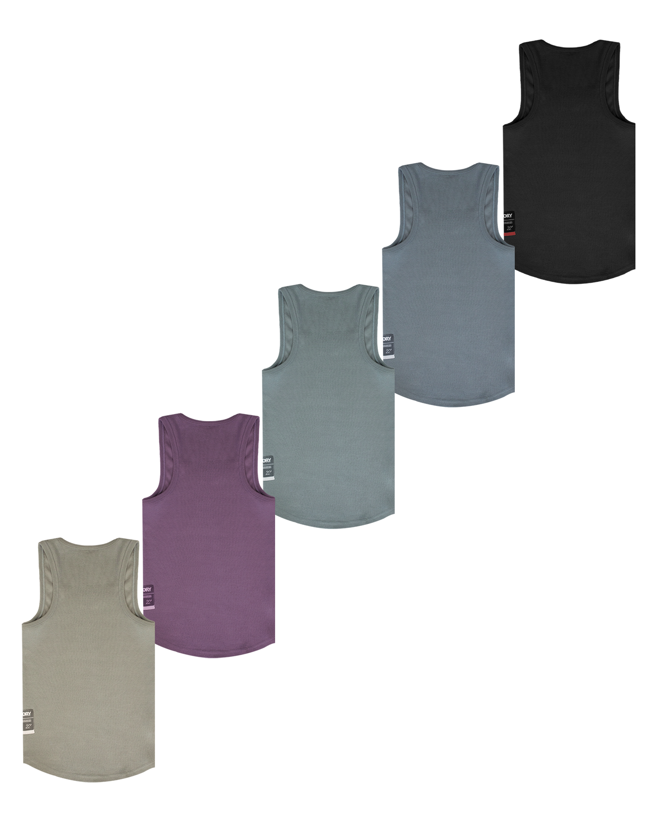 NT001 Ribbed Tank 5pk