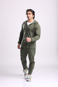 Athletic Training Tracksuit- Olive