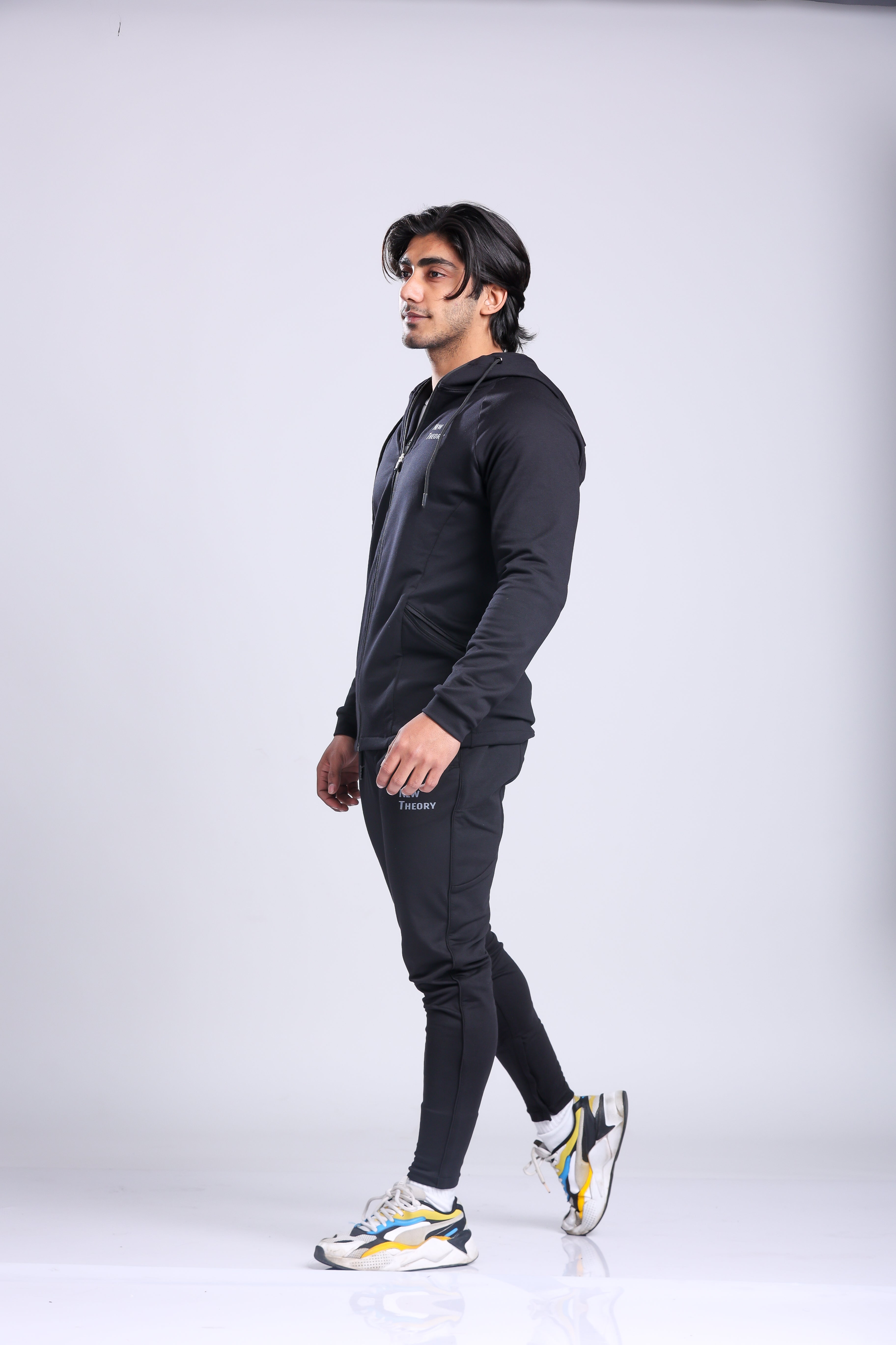 Athletic Training Tracksuit- Black